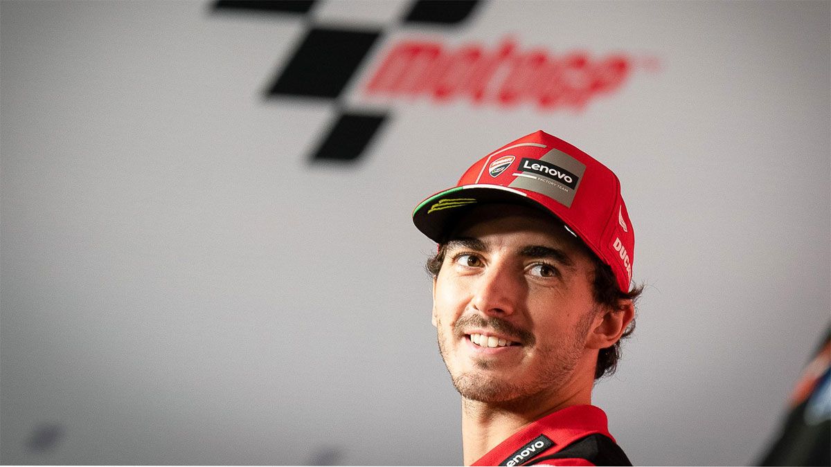 Bagnaia, en rueda de prensa