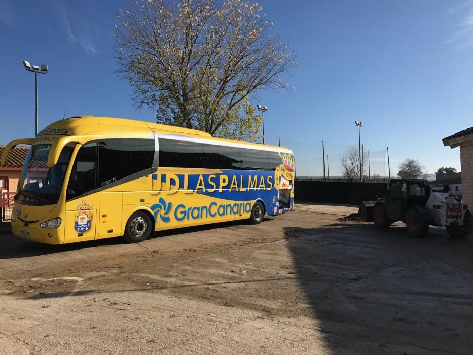 Entrenamiento de la UD Las Palmas en Huesca