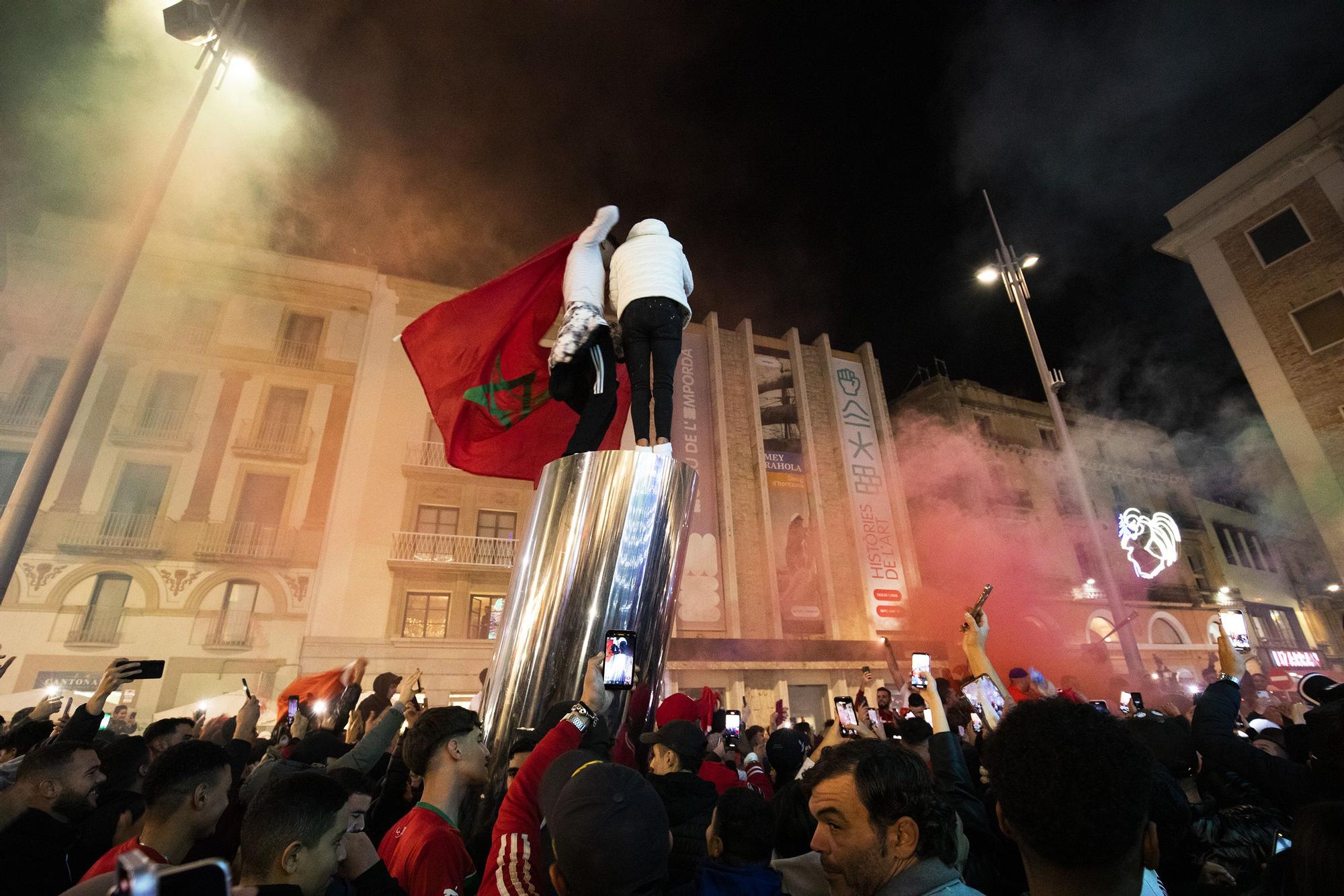 Galeria: Celebració a Marroc de la victòria sobre Espanya