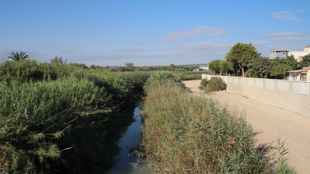 El río a su paso por Formentera del Segura