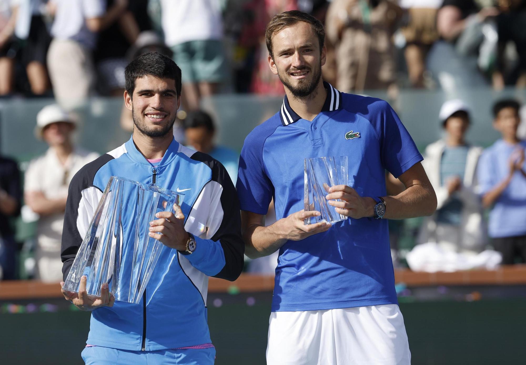 Así celebró Carlos Alcaraz su segundo título de Indian Wells