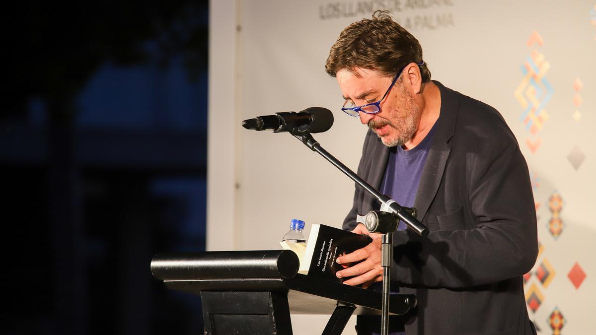 Luis García Montero en la clausura del Festival Hispanoamericano de Escritores.