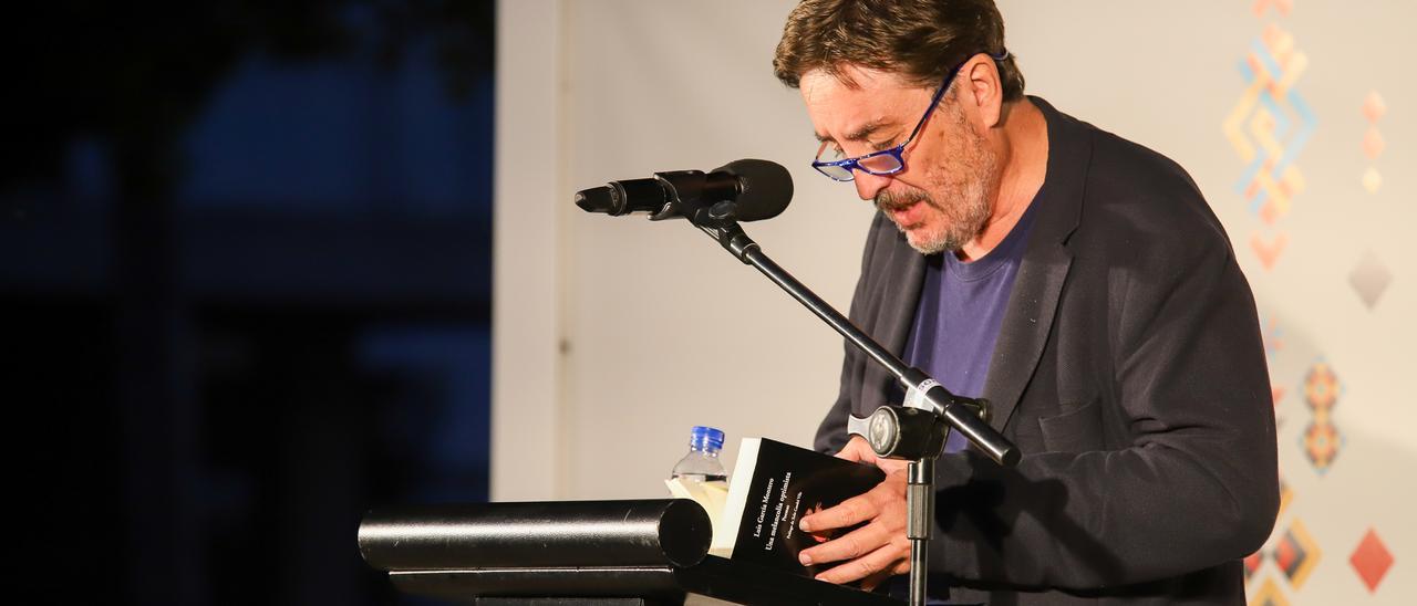 Luis García Montero en la clausura del Festival Hispanoamericano de Escritores.