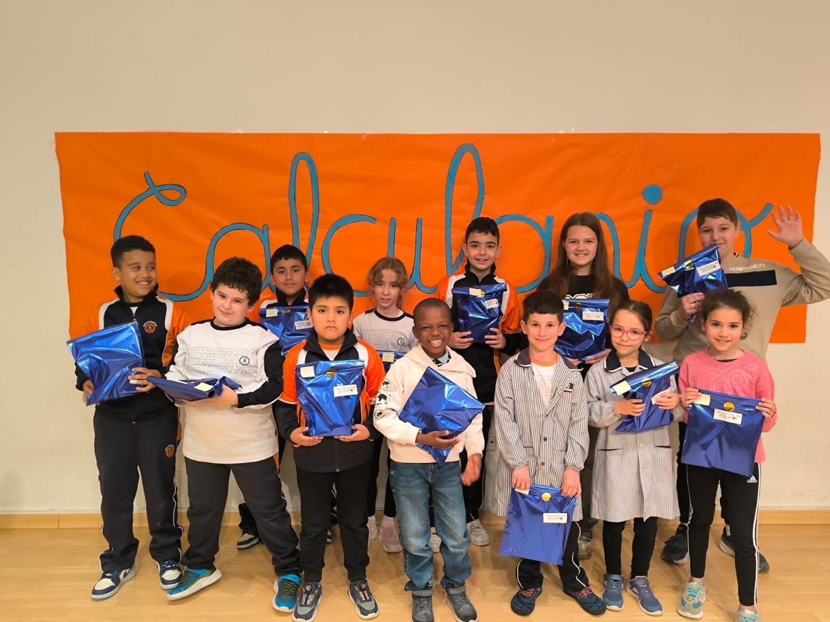 Ganadores de primaria del Calculapio del Coelgio San José de Calasanz – Escolapios de Barbastro