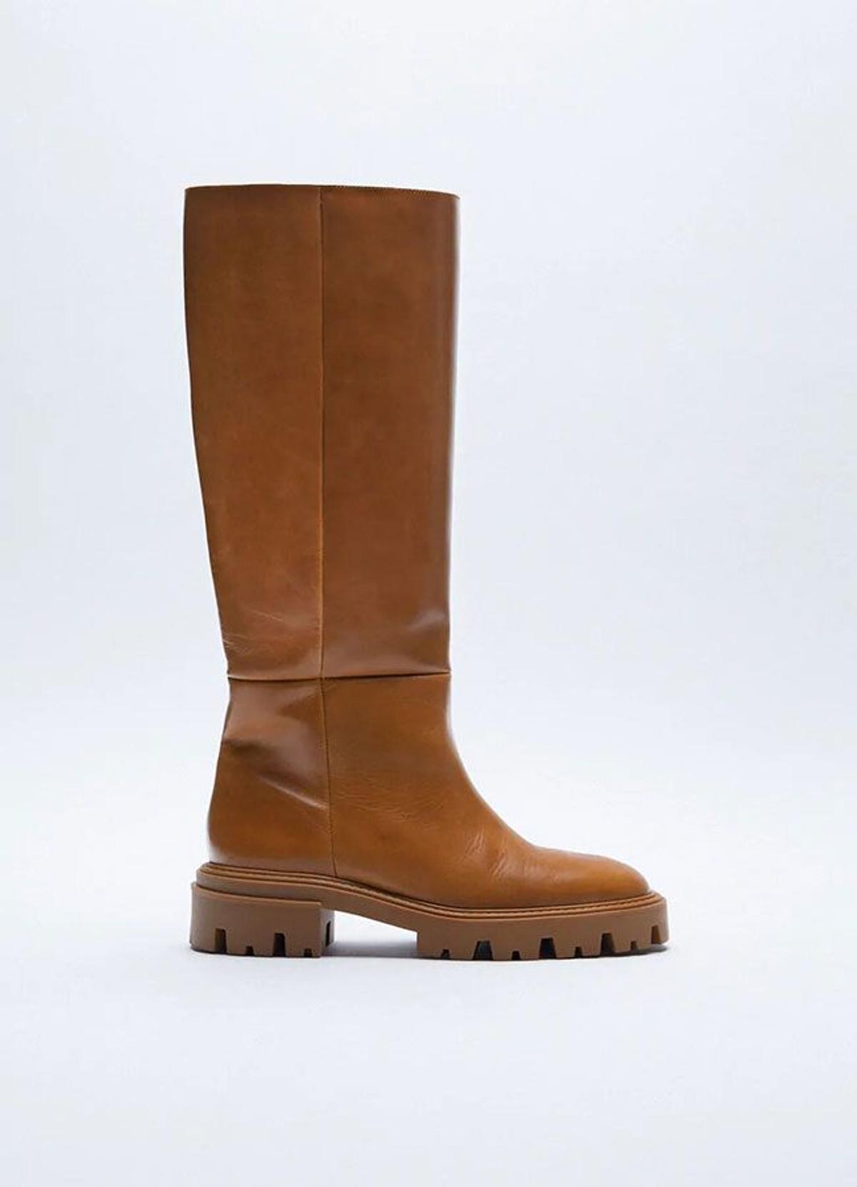 Botas altas con suela 'track'