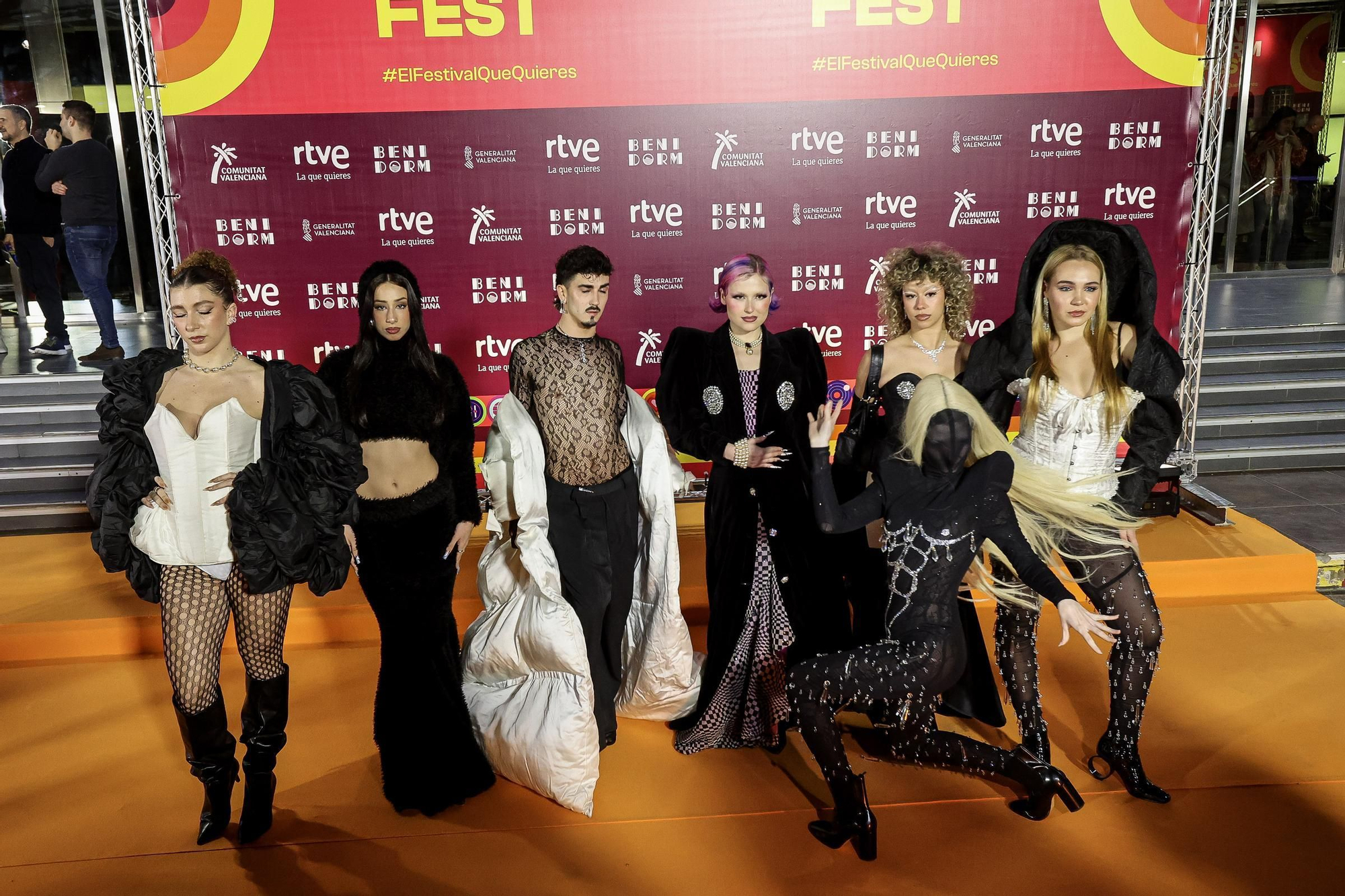 Alfombra naranja Benidorm Fest