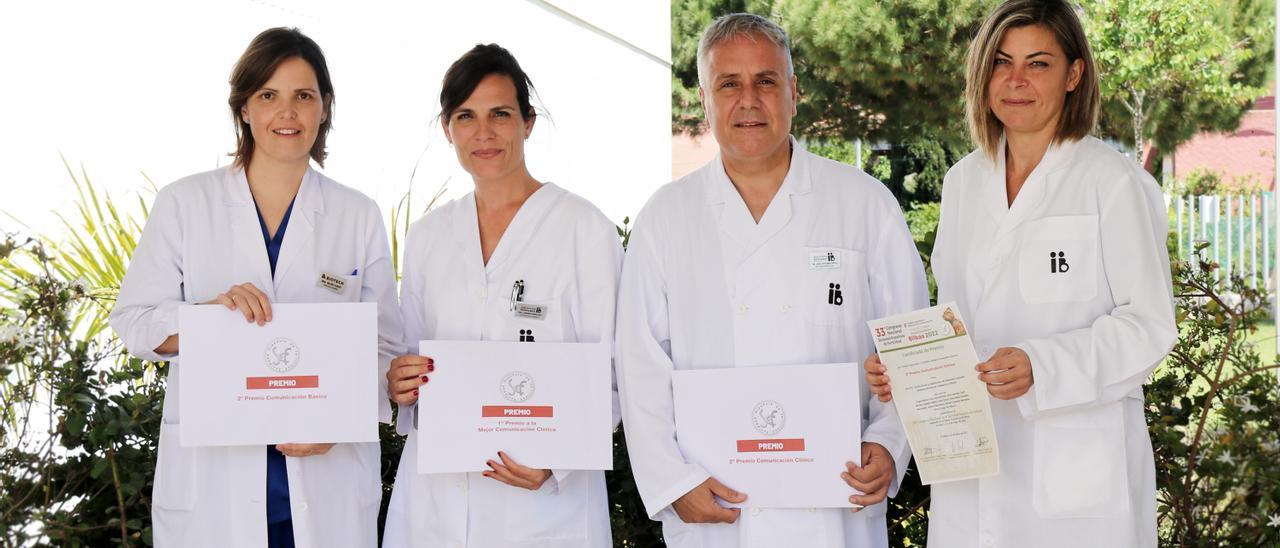 Foto de familia de los premiados en el congreso de la Sociedad Española de Fertilidad