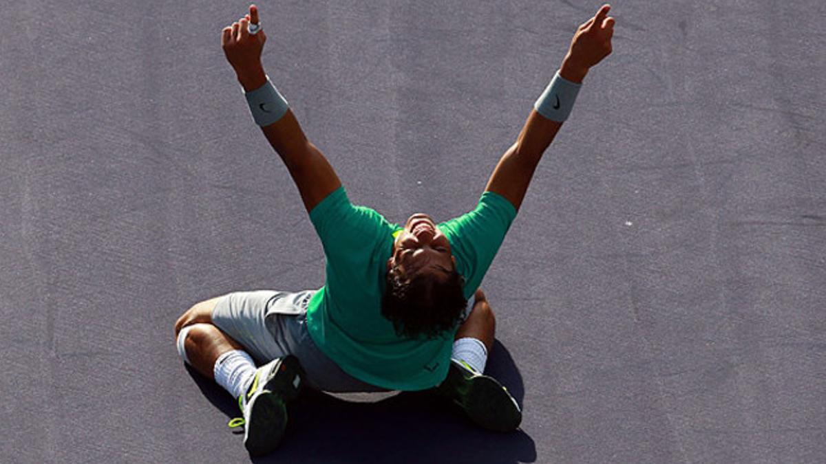 Nadal, tras vencer a Del Potro en la final de Indian Wells