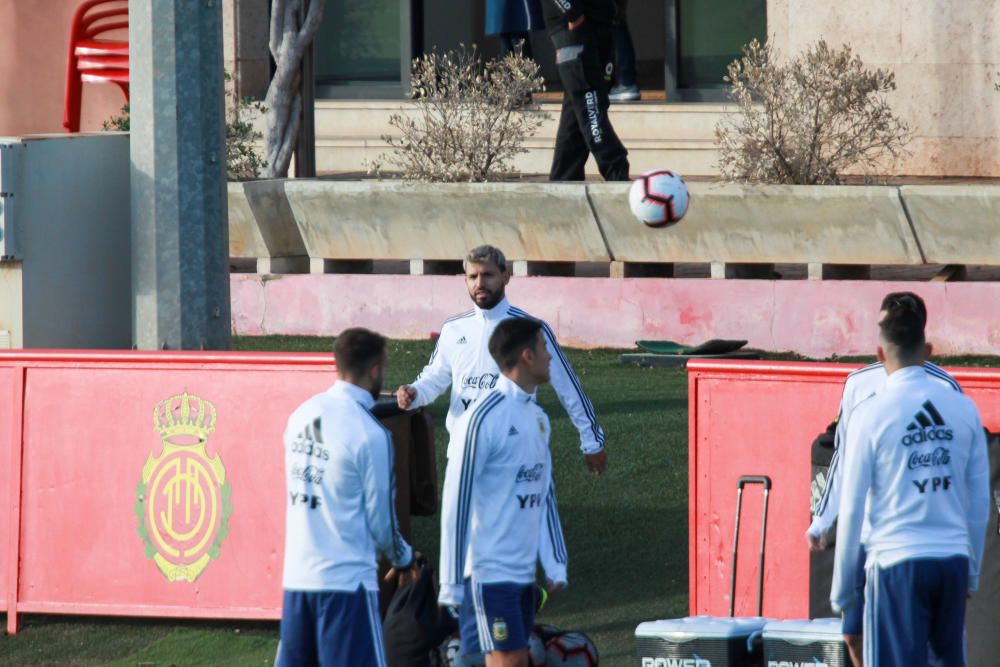 Segundo entrenamiento de la Argentina de Messi en Son Bibiloni