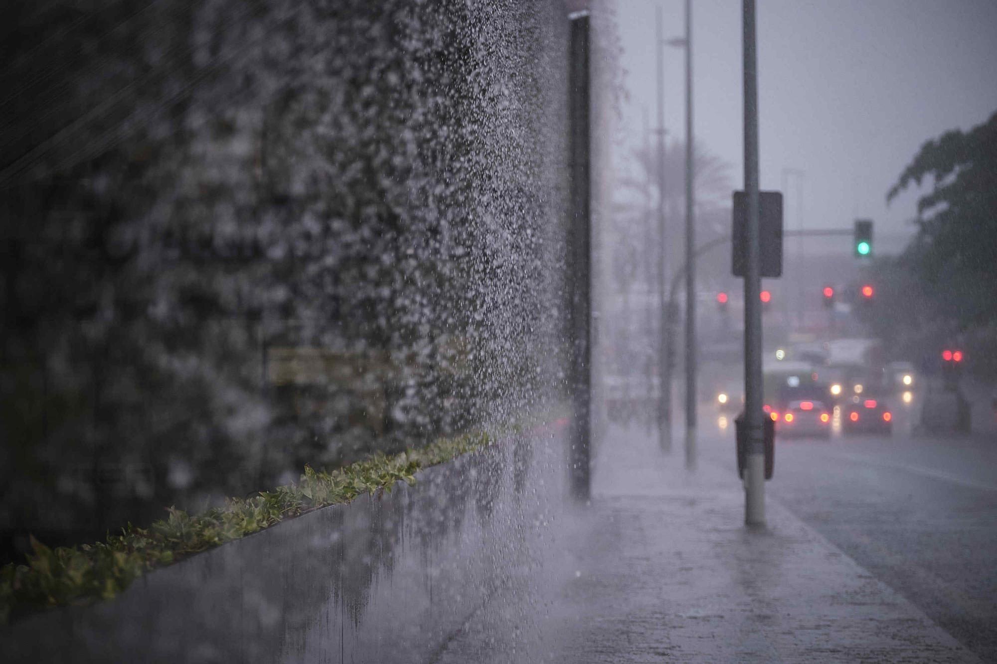 Temporal de lluvias en Tenerife