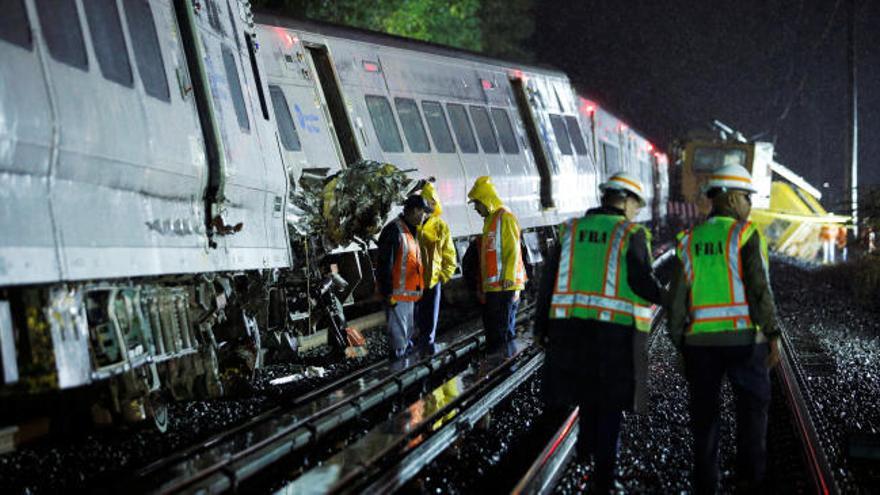 Al menos 20 heridos en el descarrilamiento de un tren en Nueva York