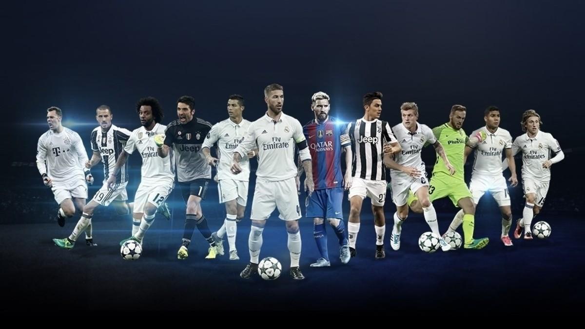 Los doce finalistas a los premios a mejores jugadores por líneas de la Champions