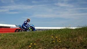 Rins, en el gran premio de Silverstone.