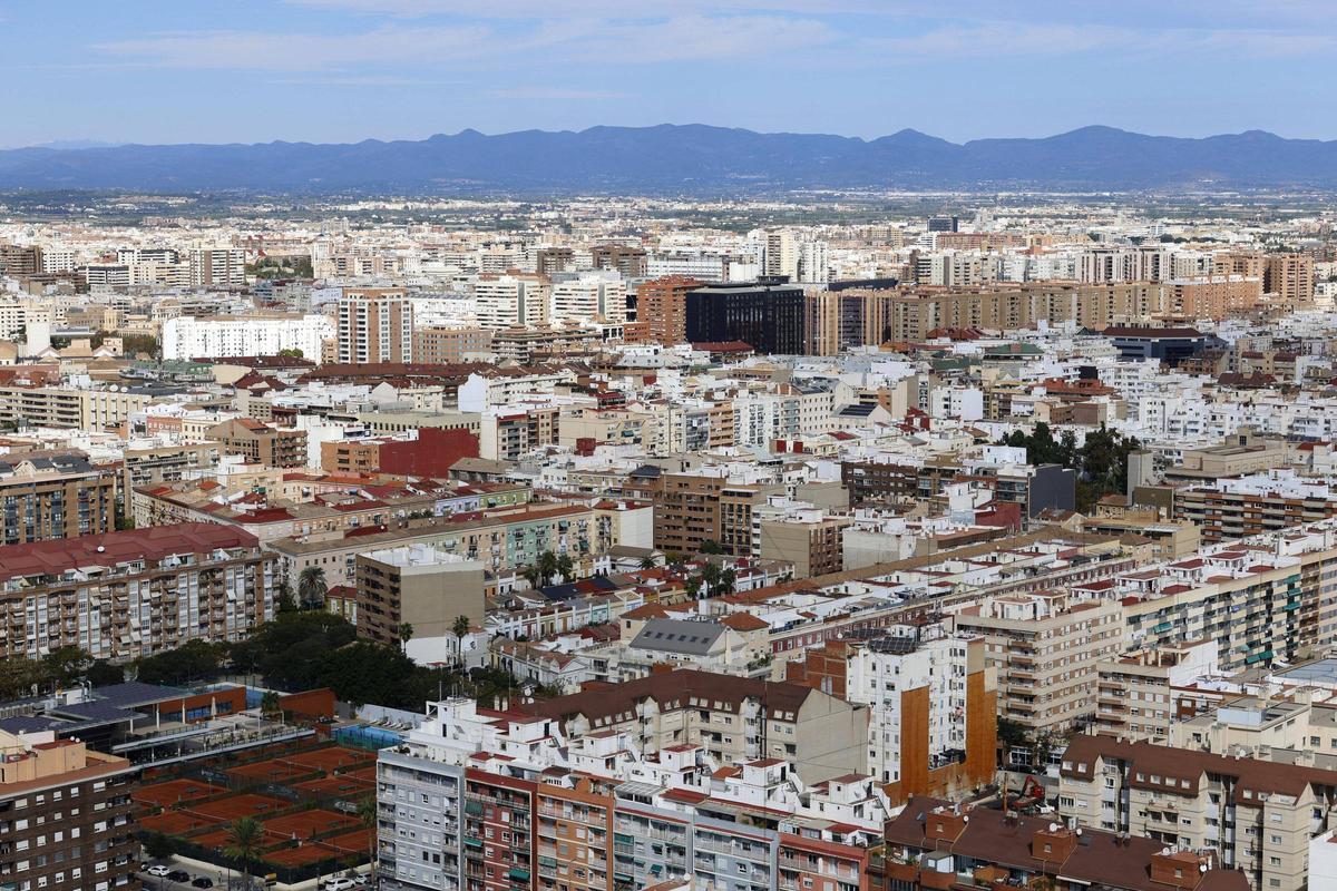 Vista aérea de València.