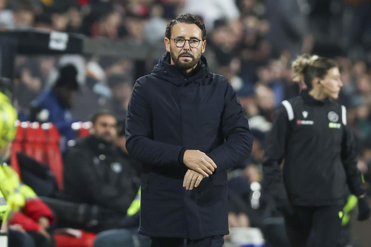 El entrenador del Getafe, José Bordalás, durante un encuentro de Liga.