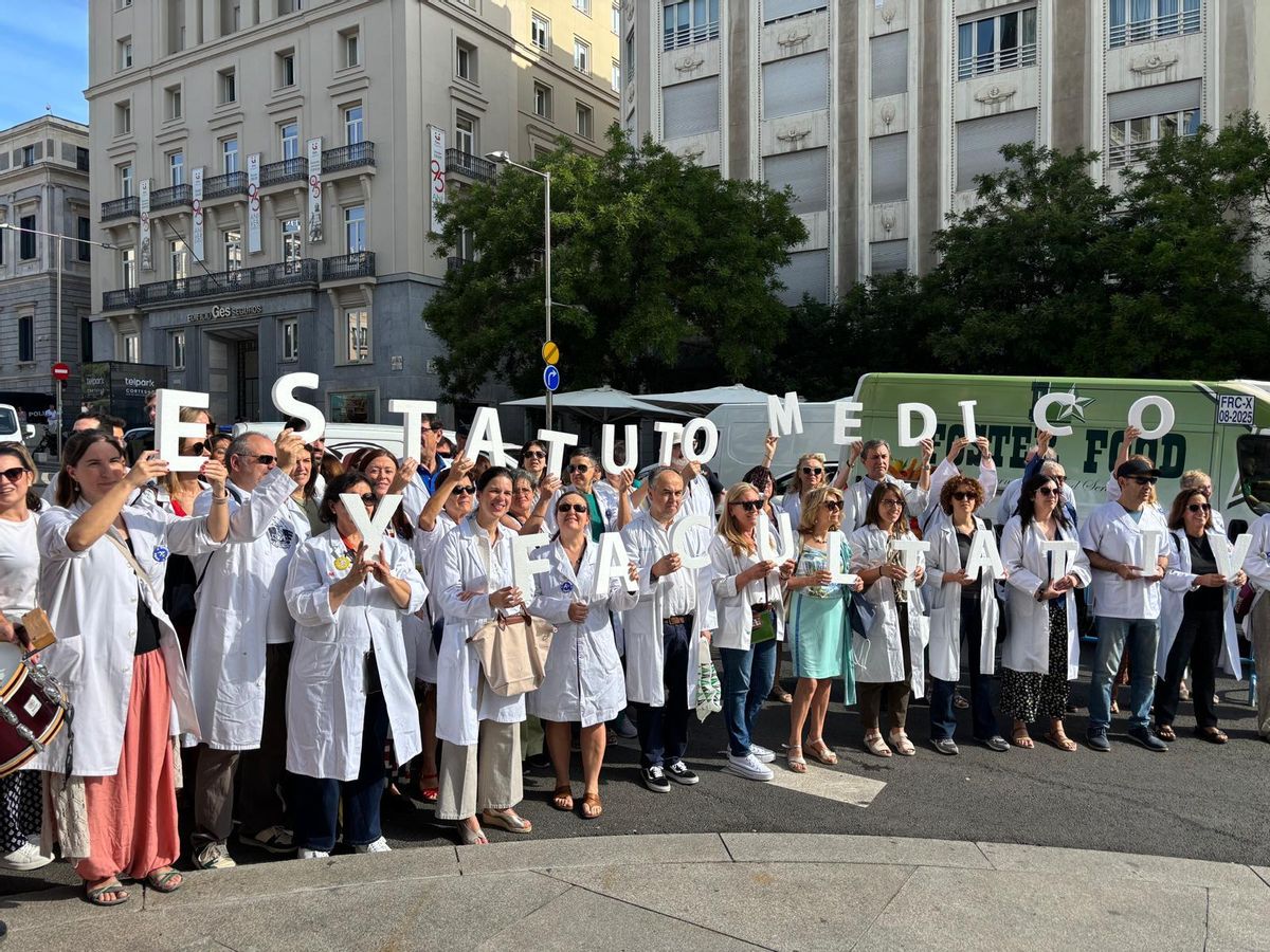 Médicos concentrados en Madrid
