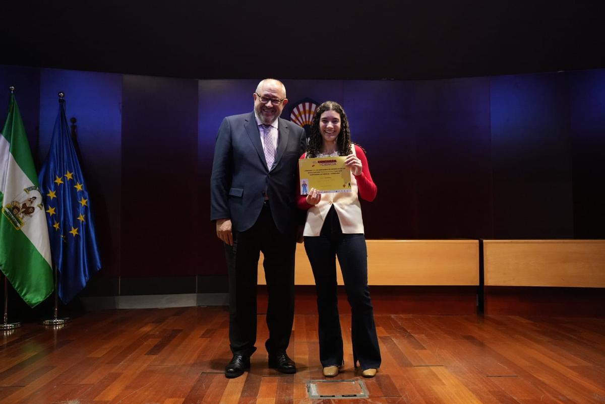 Alba García, del IES Ulia Fidentia de Montemayor.