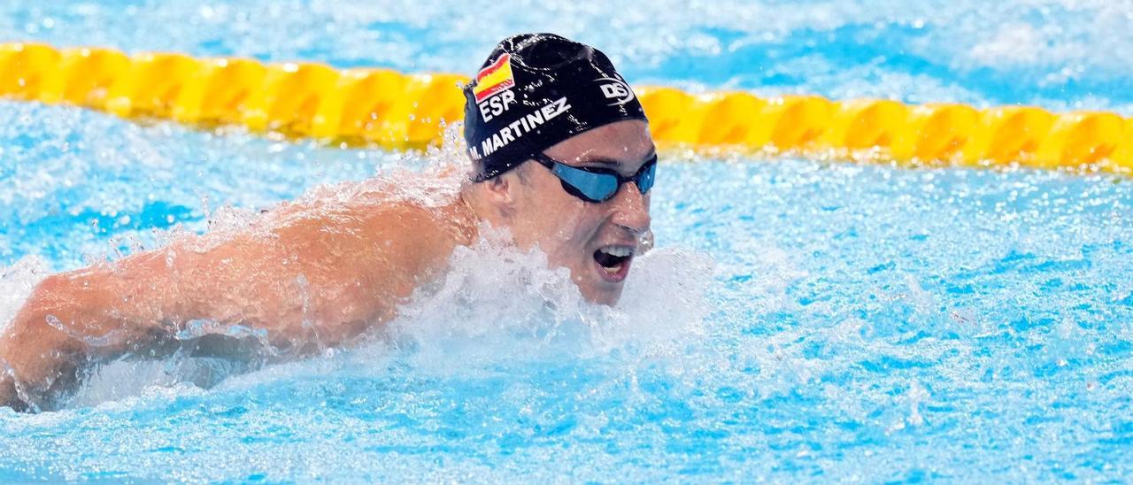 Miguel Martínez, durante una competición.