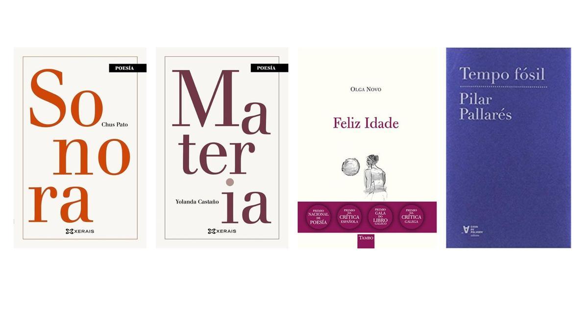 Los cuatro libros de poesía de escritoras gallegas merecedores de los últimos Premios Nacionales en esta categoría