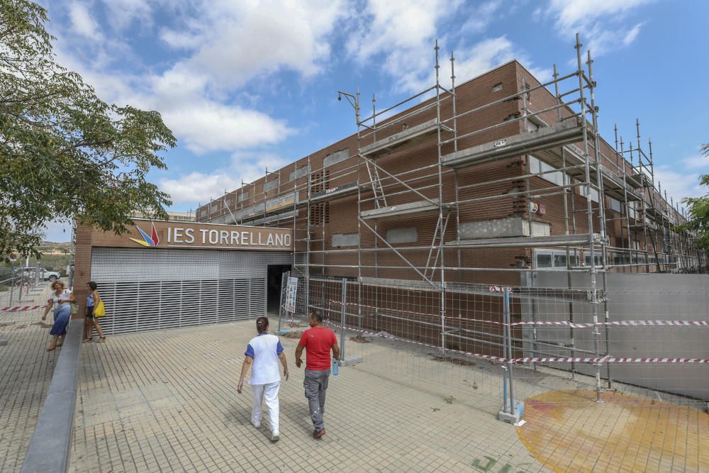 Obras en el Instituto de Torrellano