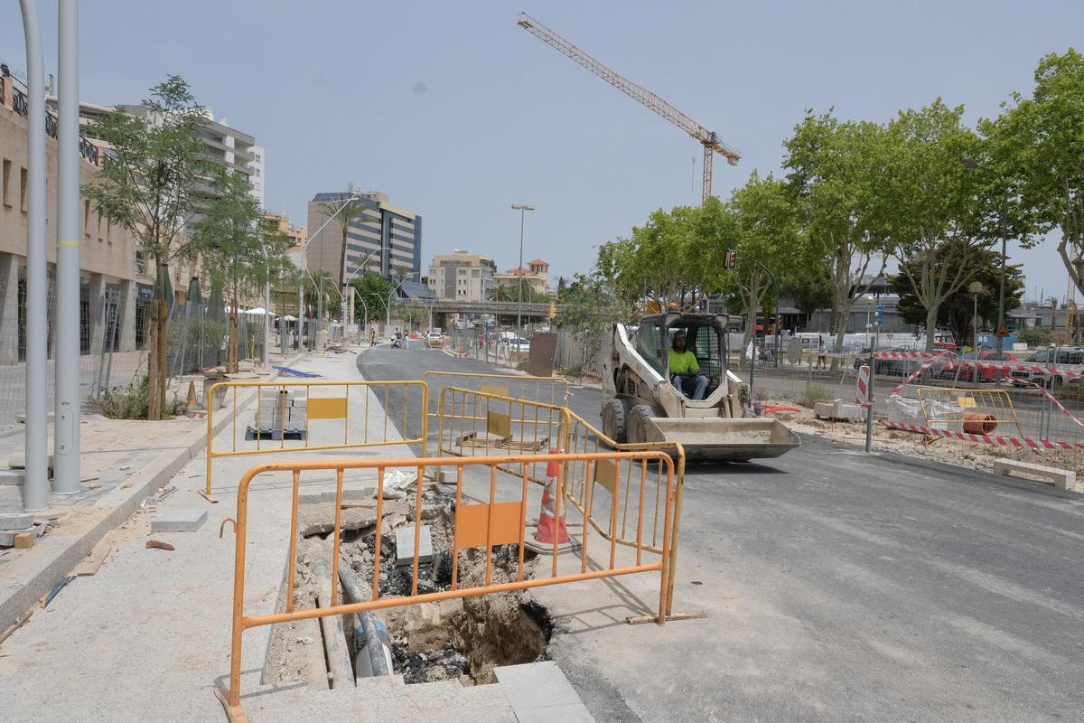 Fotos de las obras en el Paseo Marítimo de Palma, que llegan a su ...
