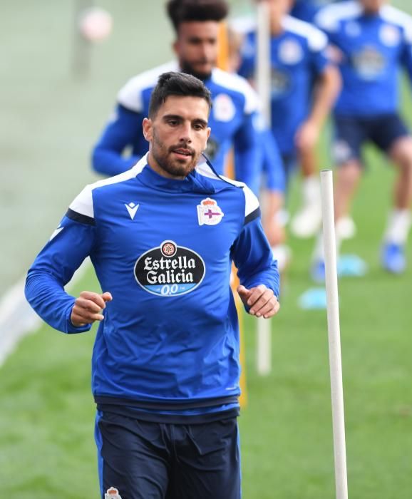 Sesión a puerta cerrada en Riazor