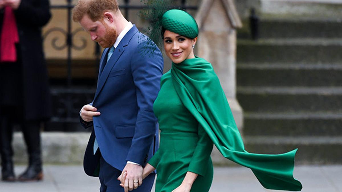 Meghan Markle y el príncipe Harry, durante la ceremonia Commonwealth