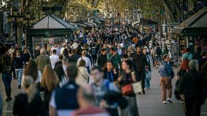 Las Ramblas de Barcelona en noviembre de 2022.