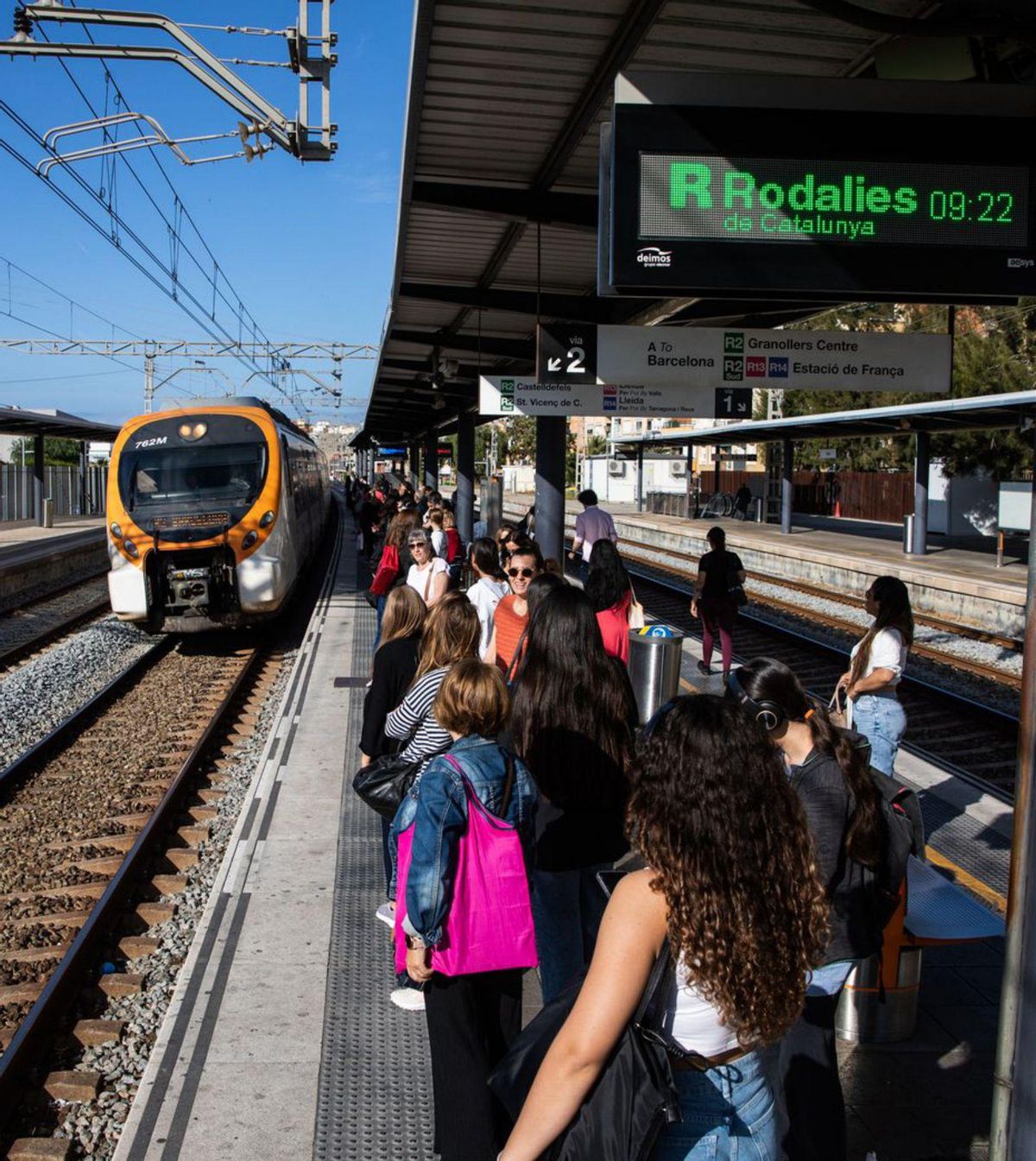 Rodalies Sud tindrà només una via per obres al Garraf Rodalies Sud tindrà només una via per obres al Garraf