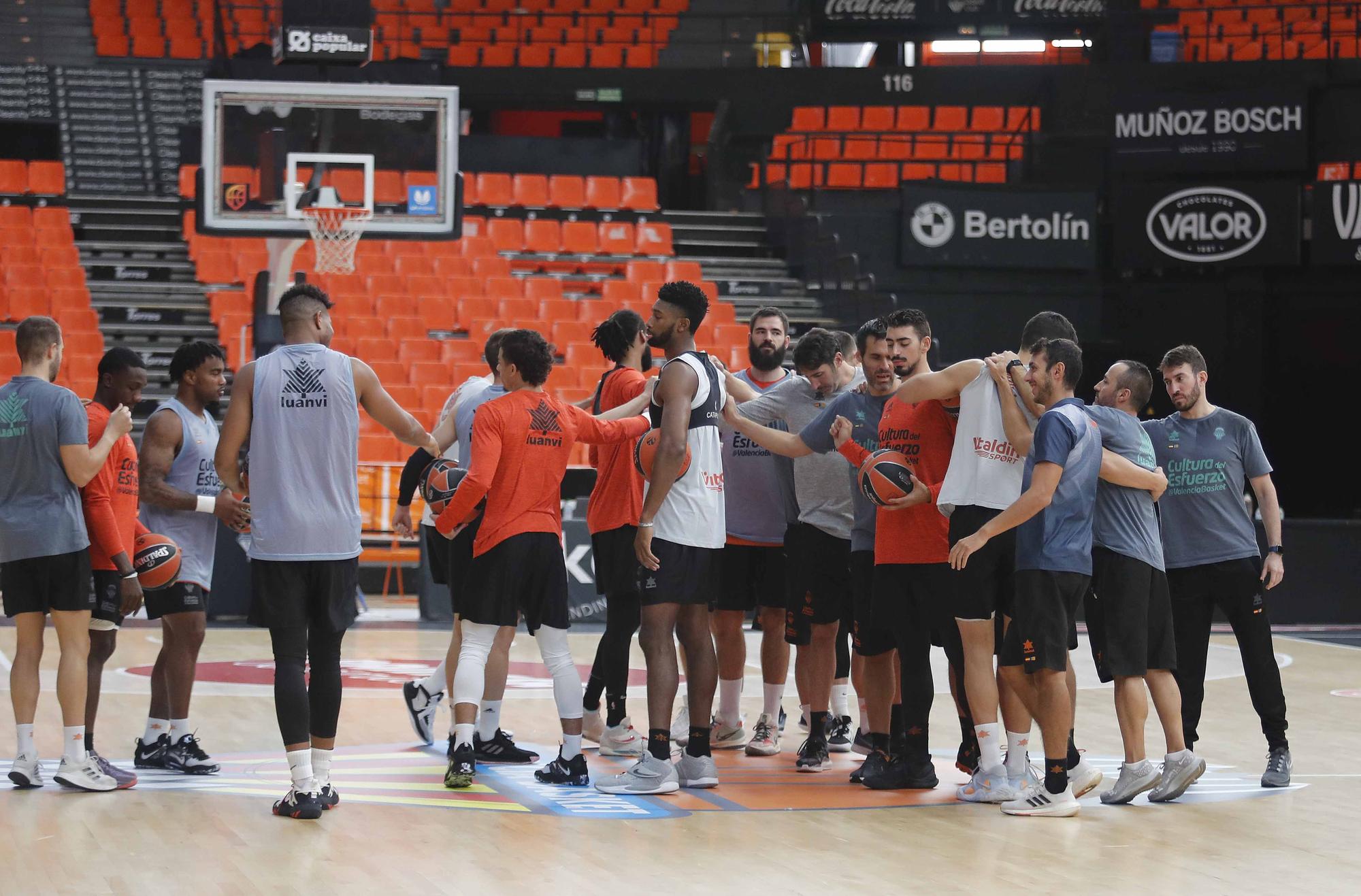 Así fue la sesión de entrenamiento para Valencia Basket