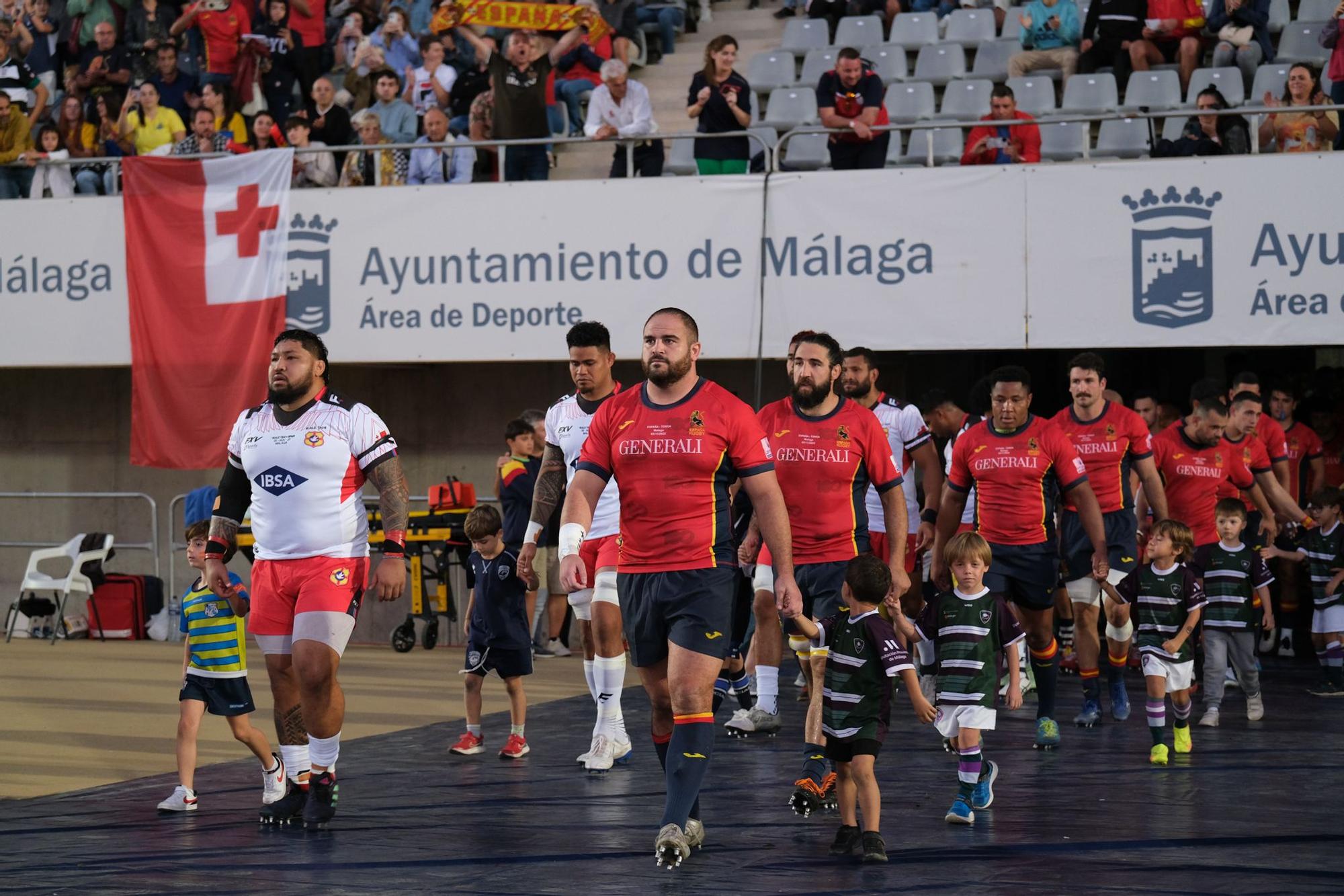 Málaga disfruta del España - Tonga de rugby