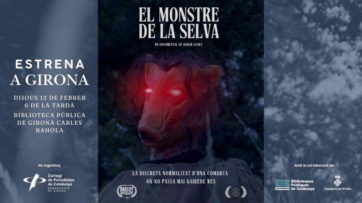 El cartell del documental del monstre de la Selva.