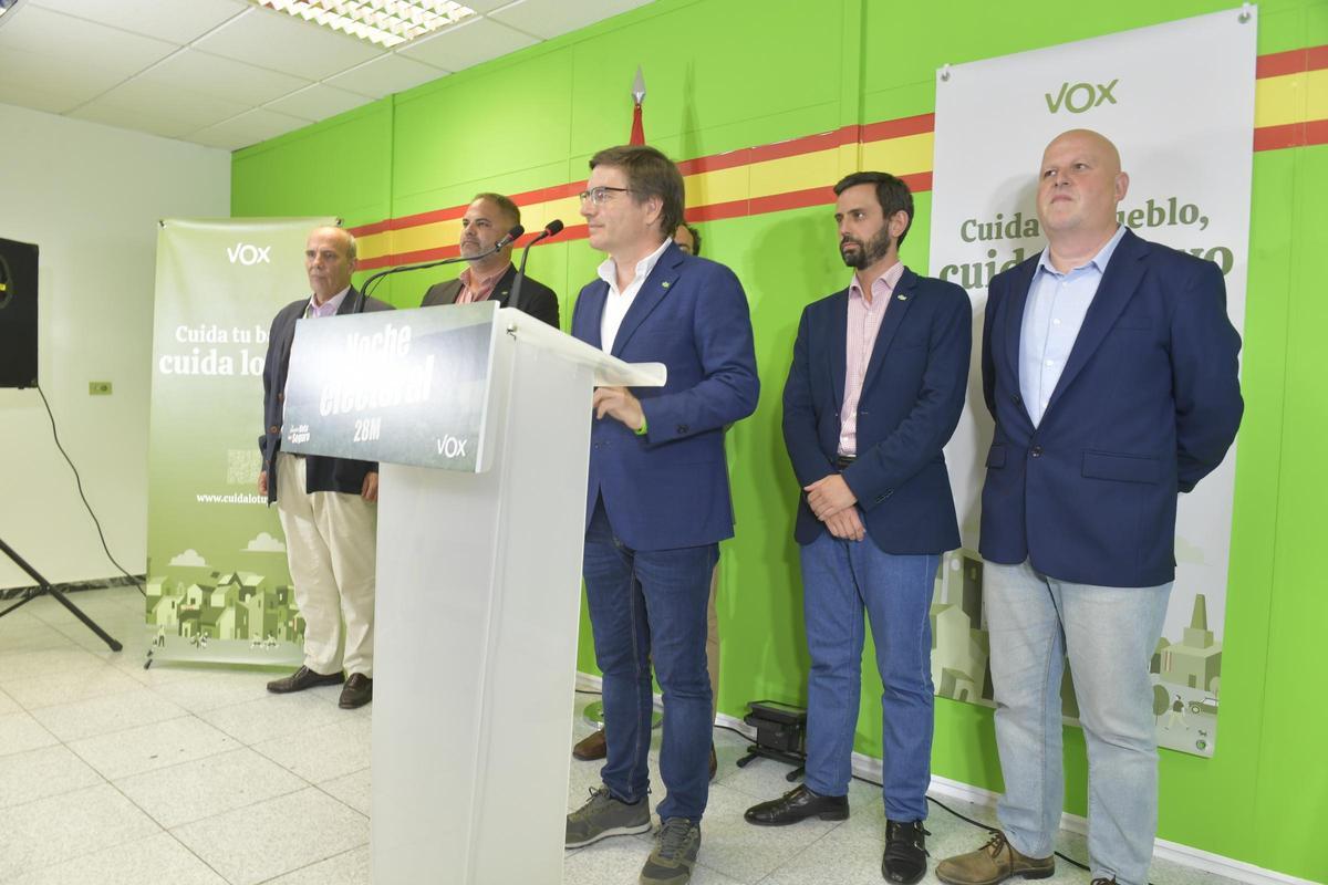 Noche electoral en la sede de Vox