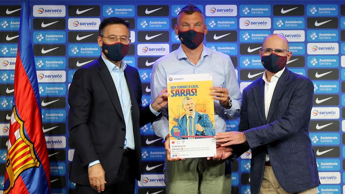 Así ha sido la presentación de Saras Jasikevicius