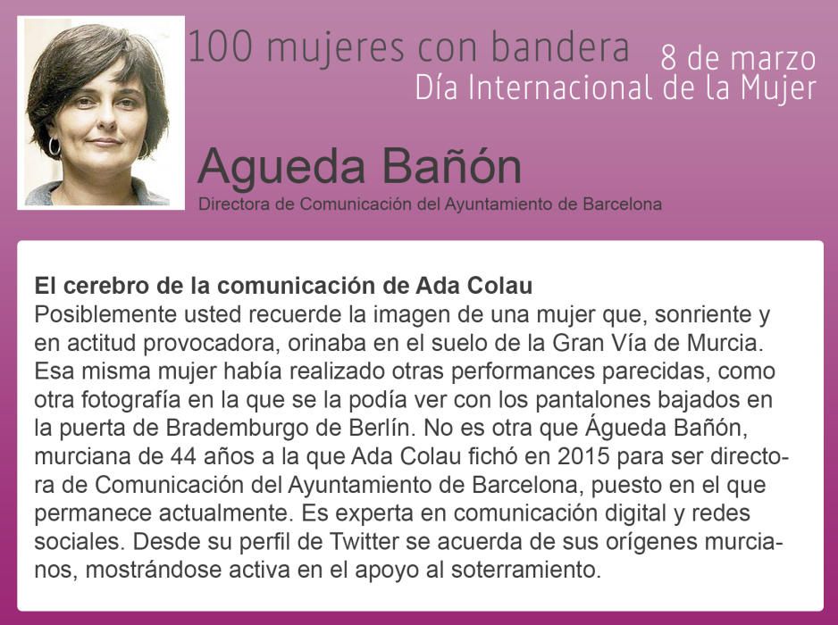 100 mujeres con bandera