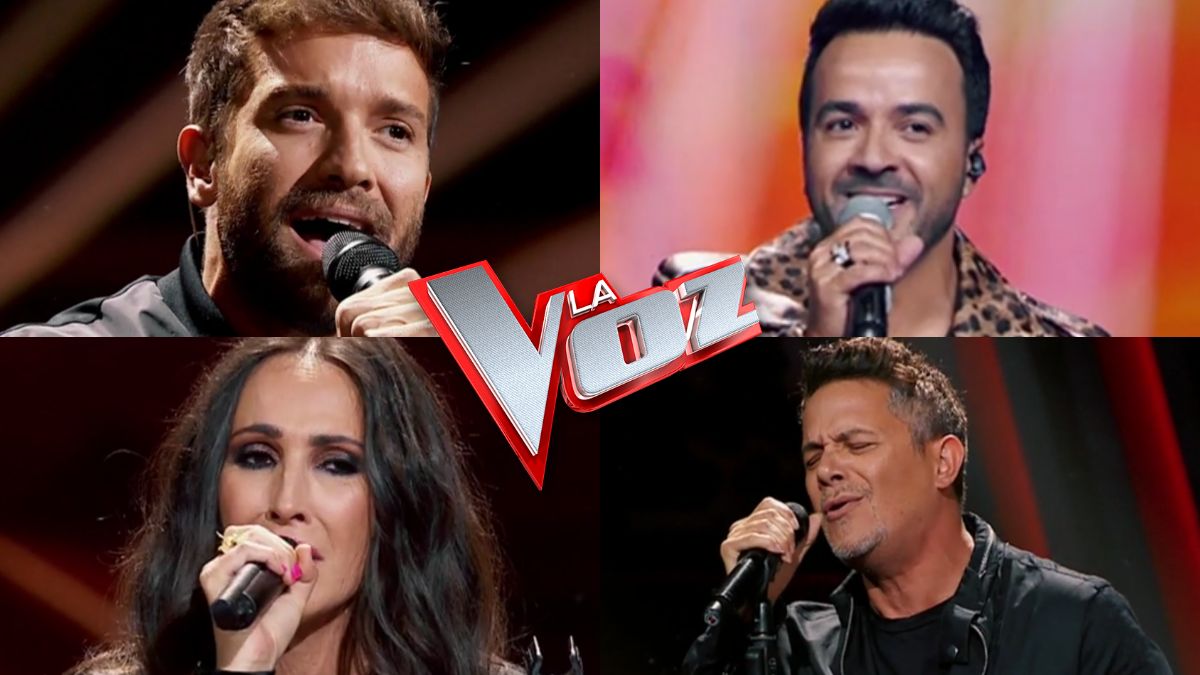 Los coaches de 'La voz' en su actuación inicial