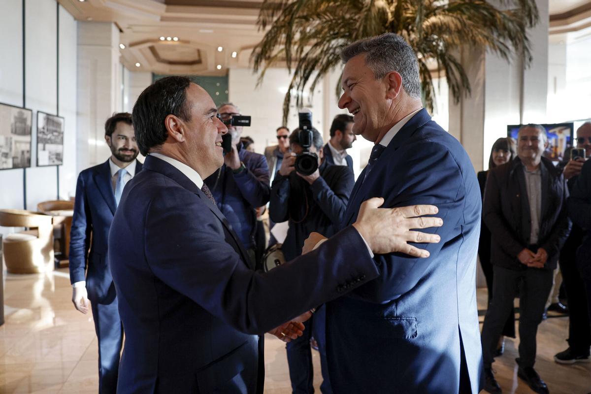 El vicepresidente tercero del Consell, Vicente Martínez Mus, interviene en el Fórum Europa-Tribuna Mediterránea, presentado por el president de la Generalitat, Juanfran Pérez Llorca.