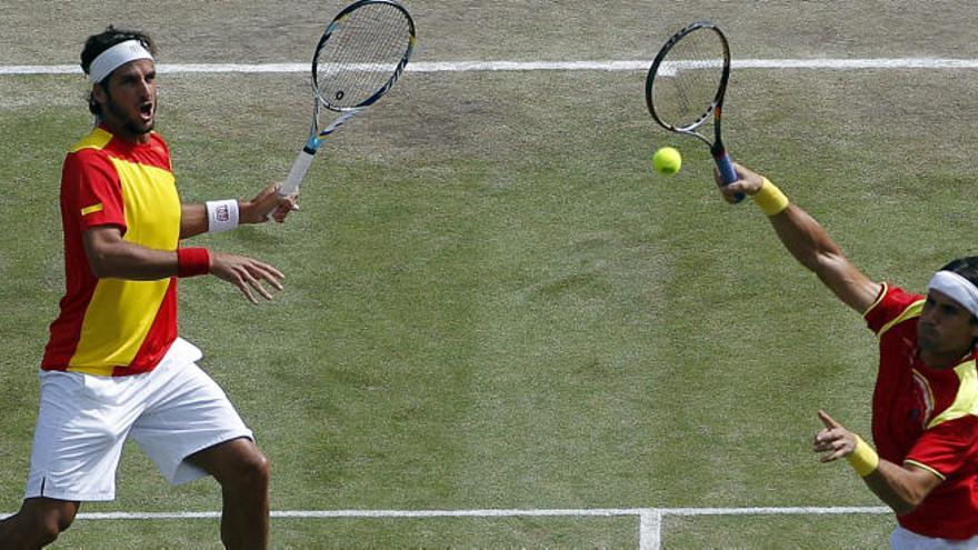 Feliciano López y David Ferrer, en los JJOO de Londres 2012