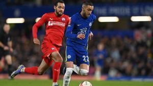 Hakim Ziyech, en un partido de la FA Cup | AFP