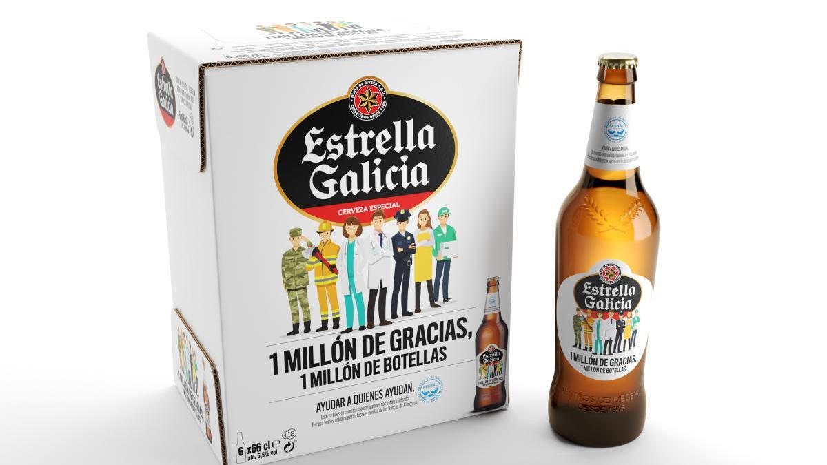 Estrella Galicia lanza &#039;1 millón de gracias, 1 millón de botellas&#039;