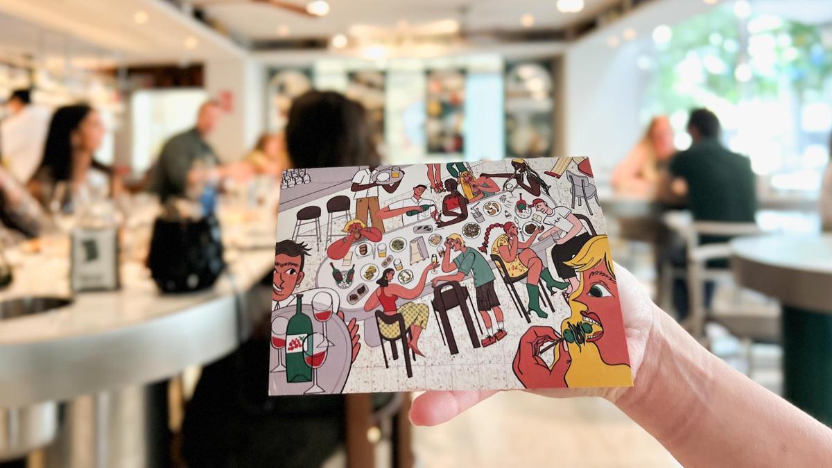 La ilustración de África Pitarch en las postales de Barecito.