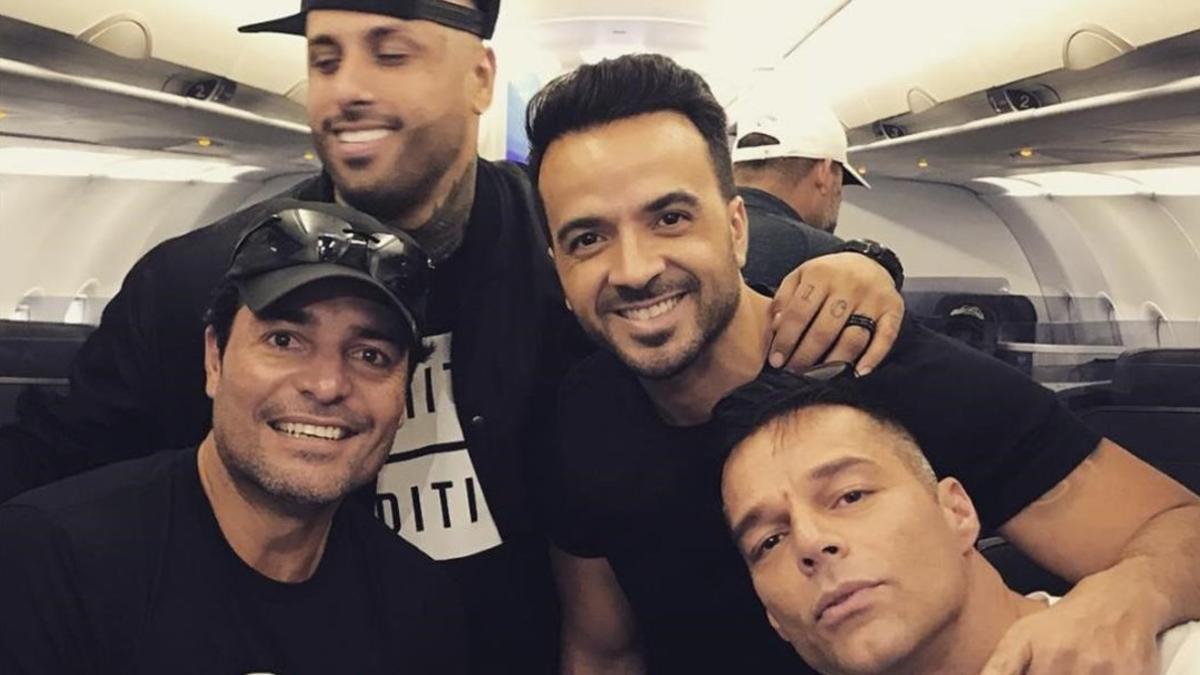 Ricky Martin viaja a Puerto Rico con Chayanne, Luis Fonsi y Nicky Jam