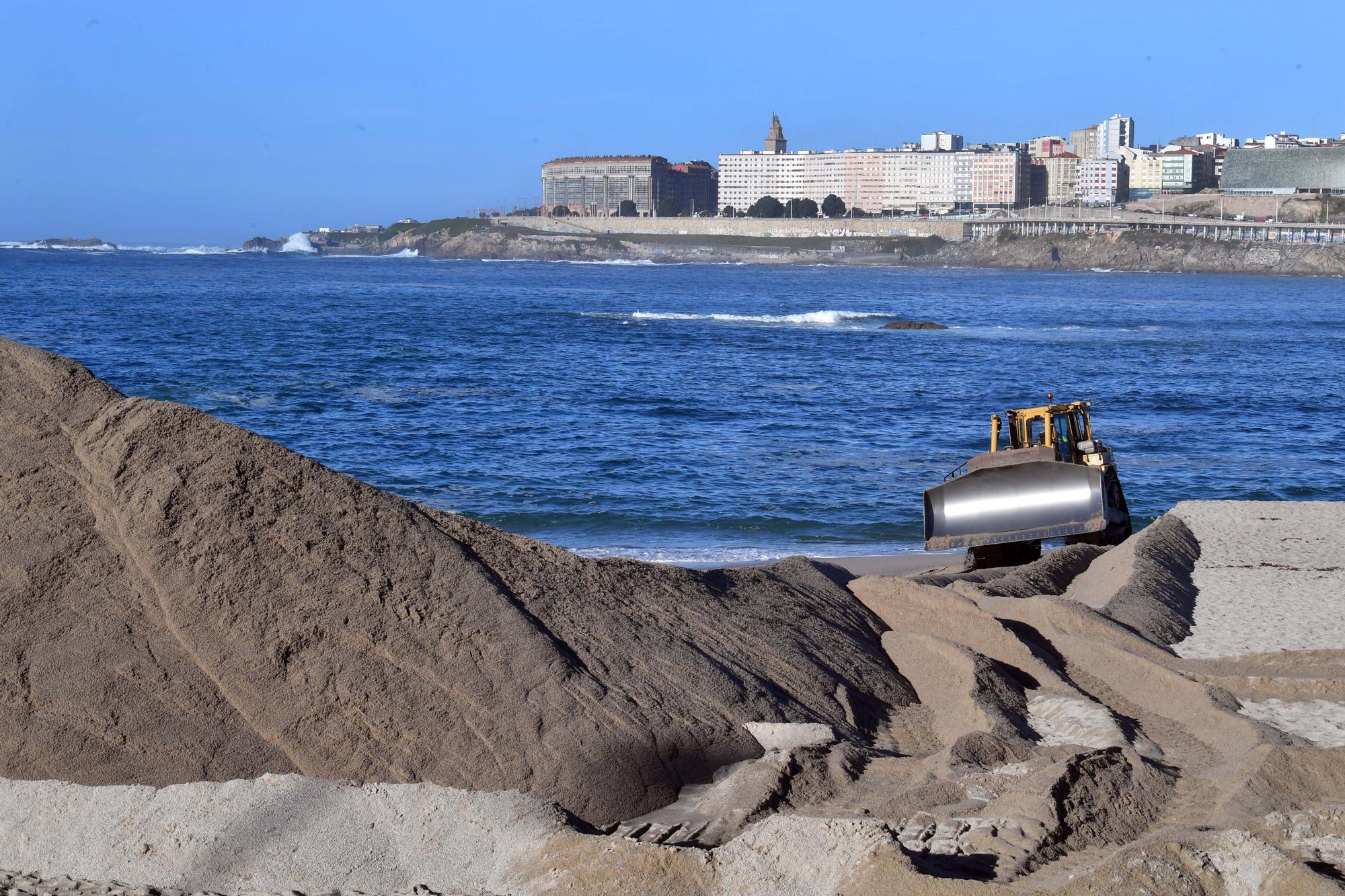 Las playas se preparan para los temporales