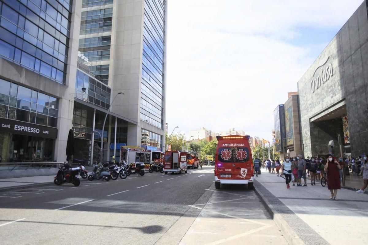 Incendio en el WTC de Zaragoza