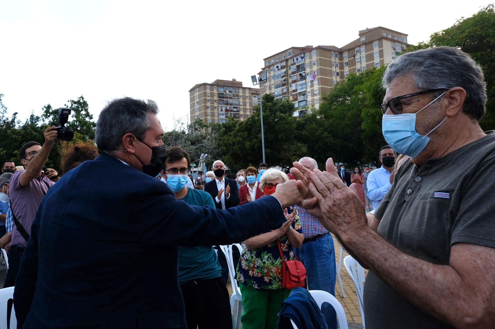 Acto de Juan Espadas en el Parque de Huelin