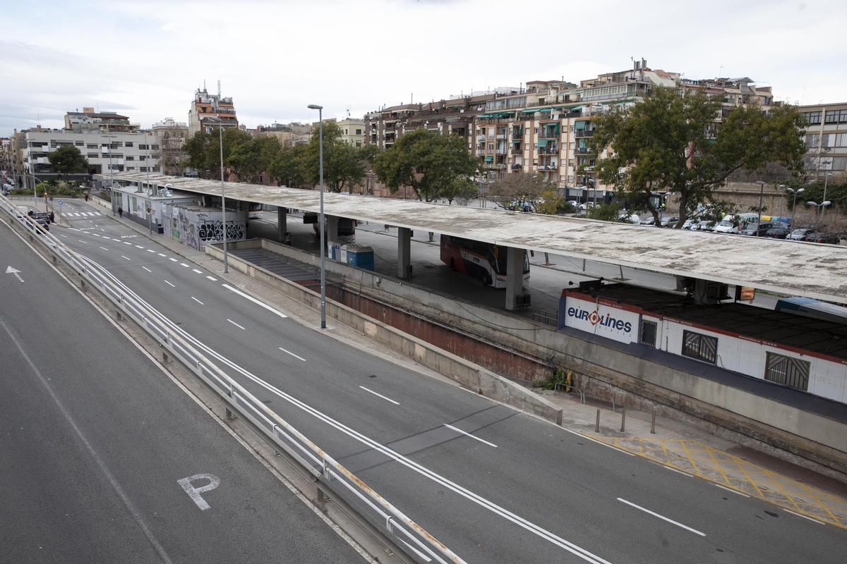 Los viales que desaparecerán con la reforma. Y la estación de buses, que dejará paso a una zona verde