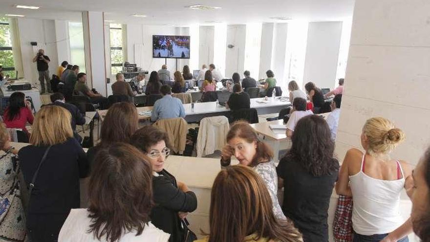 Expectación mediática en Santiago