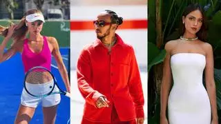 Las imágenes de Lewis Hamilton con dos mujeres en un yate espantan los rumores de su relación con Shakira