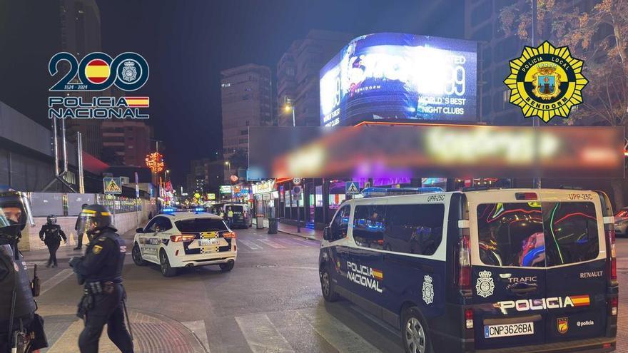 La Policía cierra con 80 detenidos el operativo antidroga en pubs de la zona inglesa de Benidorm