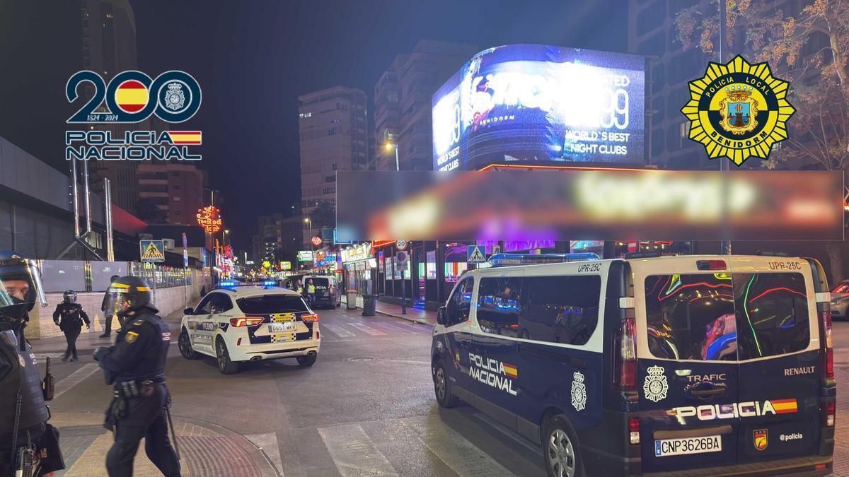 La Policía cierra con 80 detenidos el operativo antidroga en pubs de la zona inglesa de Benidorm